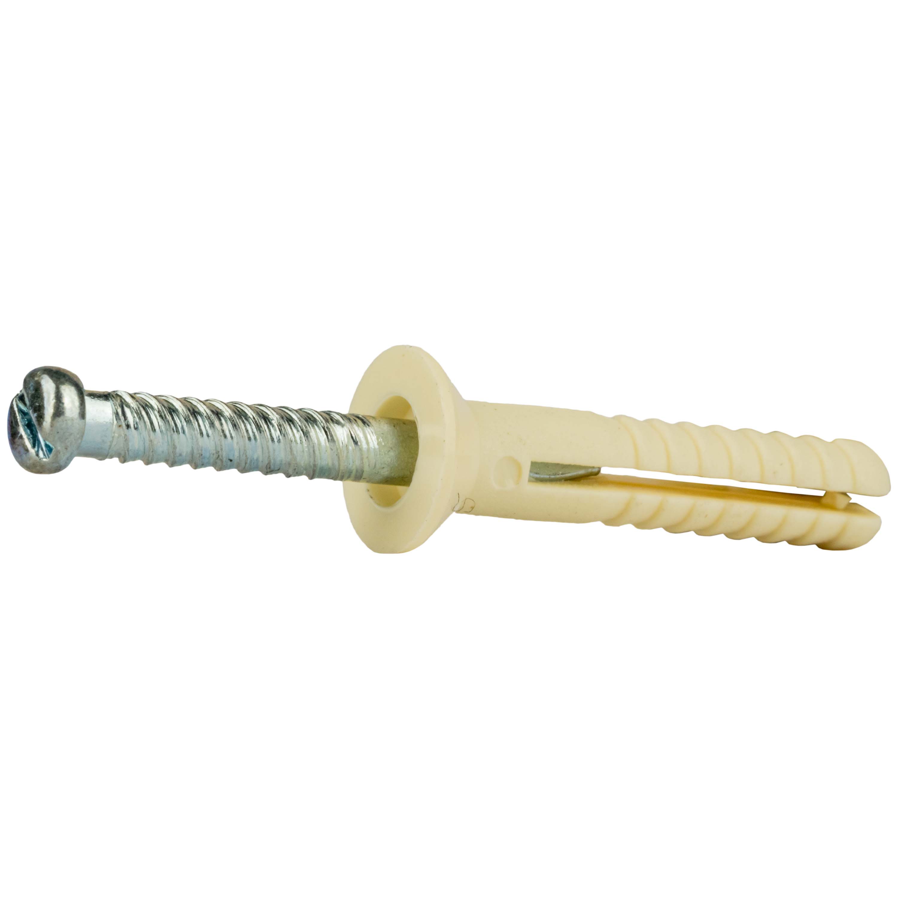 Nylon Tap-It Anchors - Flat Head - 1/4 x 1